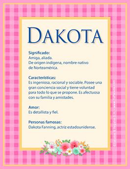 significado del nombre dakota|El significado y la historia del nombre Dakota